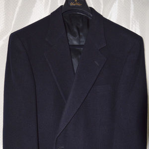 Stafford CamelHair Navy Blazer
